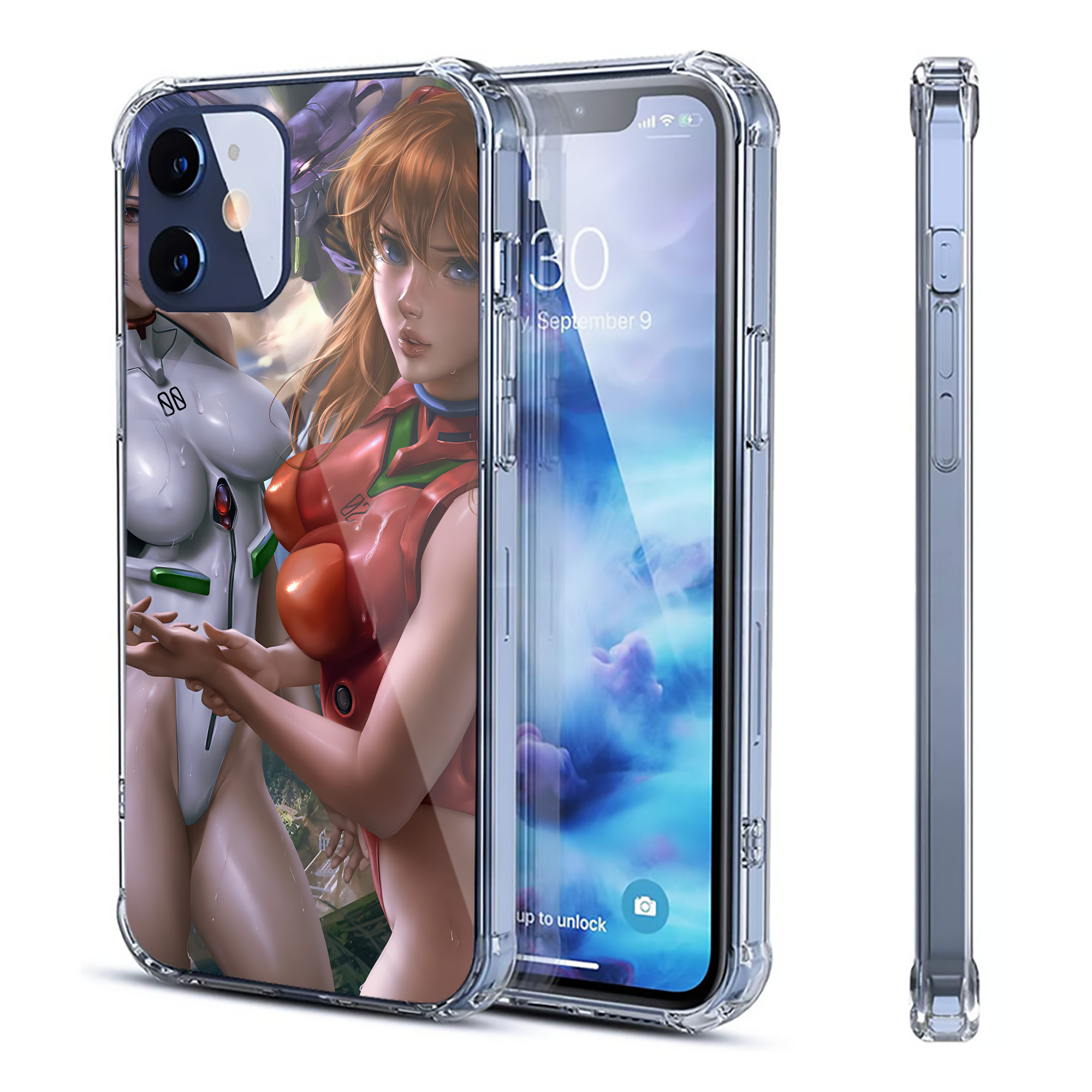 （画像用） EVA 新世紀エヴァンゲリオン 【iPhone 12シリーズ対応】透明スマホケース（クリアソフトケース）